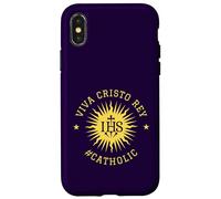 Viva Cristo Rey Cristo Re cattolico romano Custodia per iPhone X/XS
