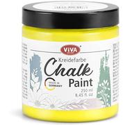 Viva Decor Chalk-Paint Spring Queen, colore giallo 250 ml, colore gesso per mobili, pareti e decorazioni, finitura opaca, altamente pigmentata, ideale per look shabby chic e vintage, per legno e
