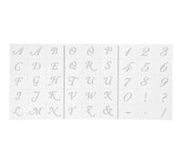 Viva Decor Hintergrundschablone Alphabet groß mit großen Zahlen