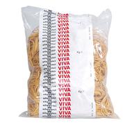 VIVA - E050 - Elastici ad anello - diametro 5 cm - 1 kg - gomma - giallo - Viva - 34142 - Conf. da 1 Pz. - E050