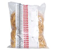 VIVA - E100 - Elastici ad anello - diametro 10 cm - 1 kg - gomma - giallo - Viva - 34147 - Conf. da 1 Pz. - E100