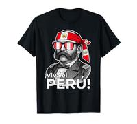 Viva el Peru Miguel Grau Perù Patriotic Tribute Uomini Donne Maglietta