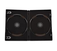Viva Elite - Custodie doppie per CD, DVD, Blu-Ray, con dorso da 14 mm, 5 pezzi, colore: Nero