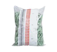 VIVA - F5X100 - Elastici fettuccia - diametro 10 x 0,5 cm - gomma - 1 kg - verde - Viva - 34152 - Conf. da 1 Pz. - F5X100