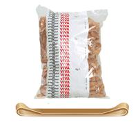 VIVA - G5X050 - Elastici fettuccia - diametro 5 x 0,5 cm - 1 kg - caucciù - avana - Viva - 87801 - Conf. da 1 Pz. - G5X050