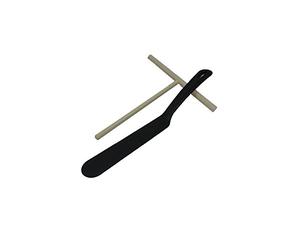 Viva Haushaltswaren # 29107# Crepes Set con Un, plastica, Naturale/Nero, 2 unità