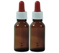Viva-Haushaltswaren-Bottiglie da farmacista in vetro marrone, Vetro, marrone, 20 ml, 2 Pezzi