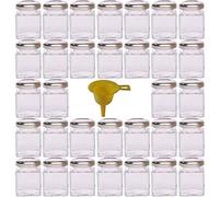 Viva Haushaltswaren Gewürzglas Barattoli per Conserve, Coperchio Argento, 50ml