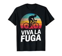 Viva la Fuga - Ironia da Ciclista Maglietta, Uomo, Nero, L