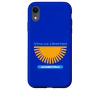 Viva La Libertad Argentina (Grafica solare) Custodia per iPhone XR