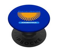 Viva La Libertad Argentina (Grafica solare) PopSockets PopGrip Adesivo