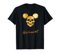 Viva La Muerte - Camicia da Halloween con Teschio Dorato Maglietta