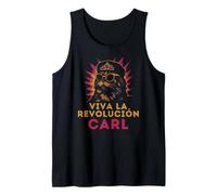 Viva La Revolucion Carl Gatto Divertente Canotta