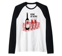 Viva La Vino vino Estate italiana Maglia con Maniche Raglan