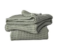 Viva Maison Set di asciugamani da bagno a nido d'ape, morbidi, ad asciugatura rapida, lussuosi, in 100% cotone turco, 89 x 180 cm, verde salvia (salvia, set di 2 asciugamani da bagno)