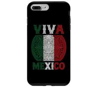 Viva Mexico Aztec Calendario Mexicano Chicano Azteca Marrone Custodia per iPhone 7 Plus/8 Plus