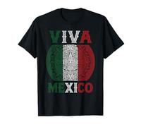 Viva Mexico Aztec Calendario Mexicano Chicano Azteca Marrone Maglietta