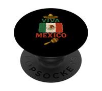 Viva Mexico Colorato Sombrero Vivace Maraca PopSockets PopGrip Adesivo