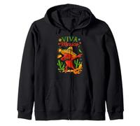 Viva Mexico Dabbing Peperoncino Colorato Messicano Sombrero Felpa con Cappuccio