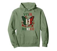 Viva Mexico Farfalla Felpa con Cappuccio