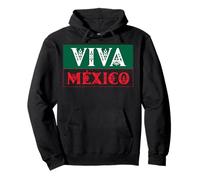 Viva Mexico Pride Proud Mexican Flag I Love Mexico Vintage Felpa con Cappuccio