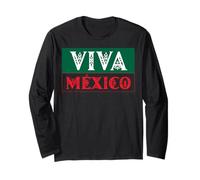 Viva Mexico Pride Proud Mexican Flag I Love Mexico Vintage Maglia a Manica