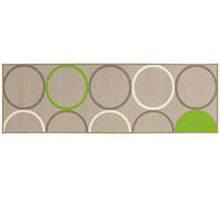 Viva Tappeti La Cucina Tappeto, Materiale Sintetico, Beige/Verde, 200 x 57 cm