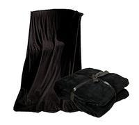 Viva XXL - Coperta in morbida microfibra, 220 x 240 cm, disponibile in vari colori nero