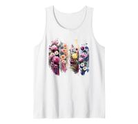 Vivace Acquerello Floreale Bloom Bouquet Art Canotta
