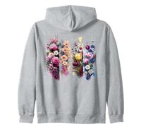 Vivace Acquerello Floreale Bloom Bouquet Art Felpa con Cappuccio