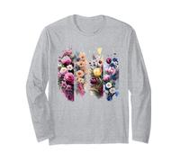 Vivace Acquerello Floreale Bloom Bouquet Art Maglia a Manica