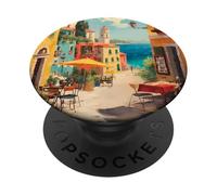 Vivace arte costiera mediterranea, Un mare italiano illuminato dal sole PopSockets PopGrip Adesivo