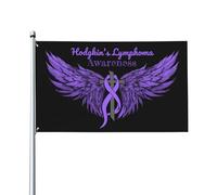 Vivace Bandiera da giardino Hodgkin'S Lymphoma Awareness Colorato Bandiera resistente alle intemperie 3x5 Ft per Decorazioni perpatio,dormitori