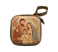 Vivace Cartoon Pattern Square Portafoglio Cerniera Spazio Per Monete Gioielli Abbigliamento Resistente Design Portatile Bambini Accessori Coin Portafoglio, Holy House, Mass Beauty