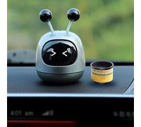 Vivace decorazione per interni dell'auto a robot che scuote anime, porta gioia alla tua vita (grigio)