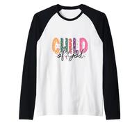 Vivace Design con Lettere stellate e Fede Cristiana Maglia con Maniche Raglan