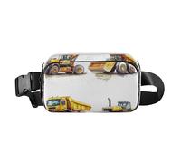 Vivace dettagliato sistema solare illustrazione elegante marsupio per donne uomini adolescenti grande capacità borsa a tracolla viaggio, Veicoli da costruzione Cartoon, 1 size