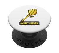 Vivace miele Dipper gocciolante design PopSockets PopGrip Adesivo