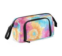 Vivace tie-dye Colore Explosion Design Pencil poucheses Grande Capacità Cancelleria Matita Caso con Maniglia per Bambini Forniture per la Scuola Superiore