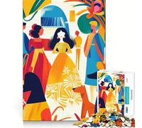 Vivace visione fauvista di Las Meninas Puzzle per ragazzi da 1000 pezzi Stimola la mente Divertimento Componenti robusti e ben definiti Attività di gruppo emozionante (38x26cm)