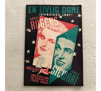Vivacious Lady Ginger Rogers, James Stewart Vintage 1938 Danish Movie Program