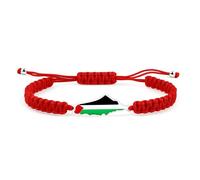 Vivaday Bracciale Support Palestine intrecciato a mano | Braccialetto per l'uguaglianza e la giustizia | Braccialetti con simboli palestinesi | Ciondolo con simbolo della pace YA5882