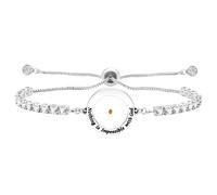 Vivaday Braccialetto con semi di senape per donne e uomini, gioielli cristiani con ciondolo Nothing Is Impossible with God, braccialetto a catena regolabile con zirconia cubica, regalo ispiratore
