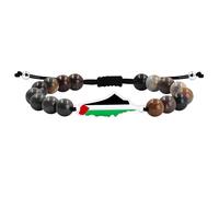Vivaday Braccialetto dedicato alla cultura mediorientale | Braccialetto fatto a mano per la libertà e la solidarietà | Gioielli per la pace palestinese | Braccialetti di supporto culturale YA6029