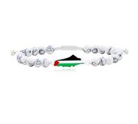 Vivaday Braccialetto di perline naturali mediorientali Gioielli per la difesa dei diritti dei palestinesi | Braccialetti per la pace fatti a mano con orgoglio palestinese YA5213
