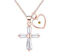 Vivaday Collana regolabile con ciondolo a forma di croce con semi di senape e versi biblici Matteo 17:20 | Incoraggiamento cristiano Gesù Fede Collane | Fede piccola come un seme di senape può