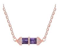 Vivaday YA4726 YA4726 - Collana con ciondolo esagonale a forma di proiettile in acciaio inox, con zirconia cubica, lunghezza 45 cm + 4 cm, Medium, Acciaio inossidabile, Zirconia cubica