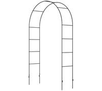 VivaGarden Arco per Rampicanti per Giardino 140x40x240 cm Nero