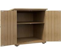 VivaGarden Armadietto da Esterno / Balcone in Legno 1 Anta 77.5x88x90 cm Legno