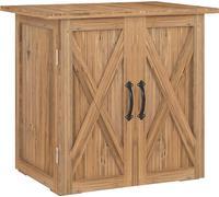 VivaGarden Armadietto da Esterno / Balcone in Legno 2 Ante 77x55x72 cm Marrone